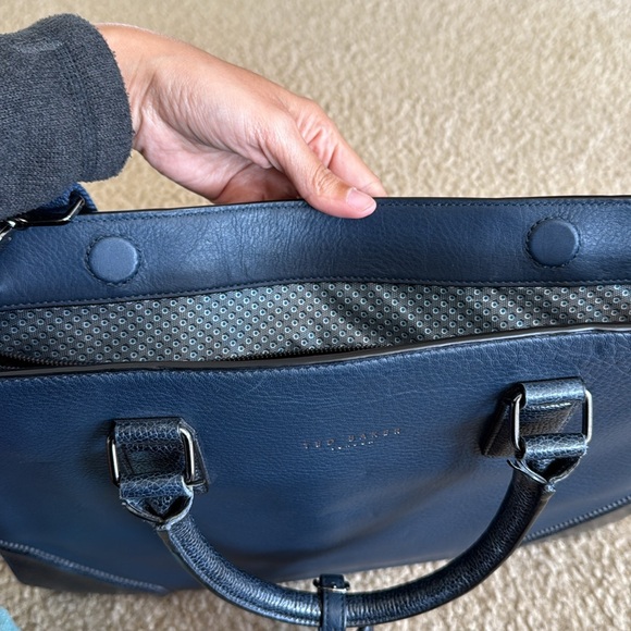 Ted Baker Men's Picton Document Bag Blue - Picture 14 of 14